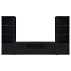 Winfield 60-inch 2-door TV Stand Media Console Black
