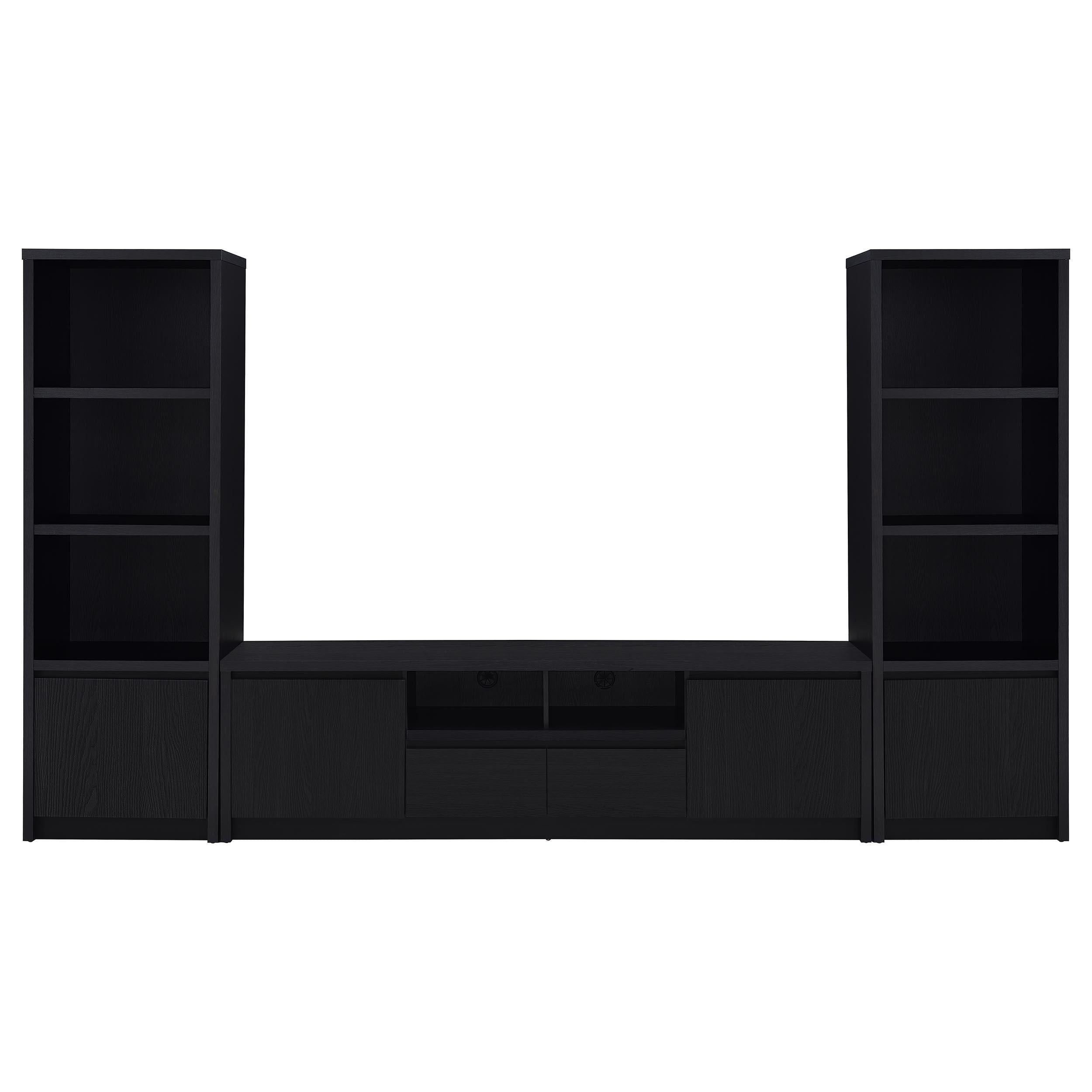 Winfield 60-inch 2-door TV Stand Media Console Black