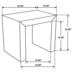 Odilia Square Solid Wood Coffee Table Auburn