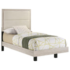 Trenton 54-inch Wood Full Panel Bed Rustic Cream