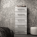 ESF Furniture - Mia 6 Piece King Size Bedroom Set in Silver Grey - MIAKSBED-6SET