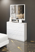 ESF Furniture - Avanty 3 Piece Queen Bedrrom Set in White - AVANTYQS-3SET