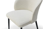 ESF Furniture - 109 - 5 Piece Dining Table Set in White Ceramic - 109TABLEWHITE-5SET