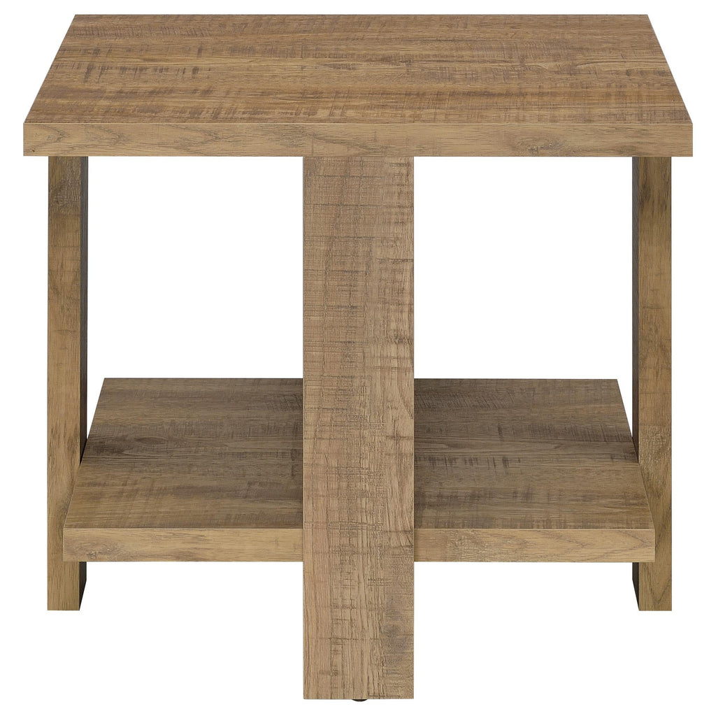 Dawn Square Engineered Wood Coffee Table Mango Brown
