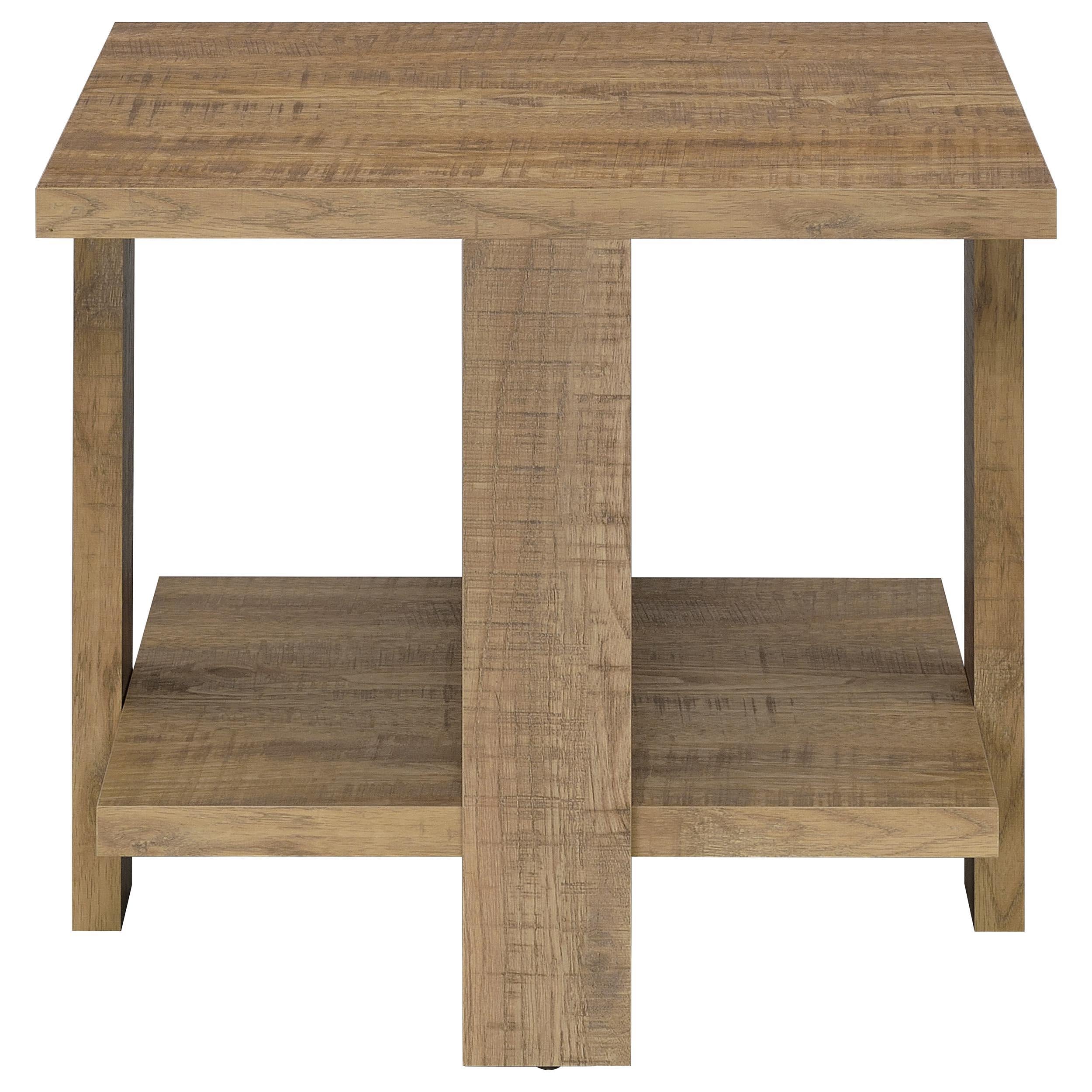 Dawn Square Engineered Wood Coffee Table Mango Brown