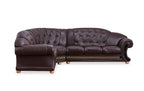 ESF Furniture - Apolo Sectional in Brown - APOLOSECT-RIGHTBROWN