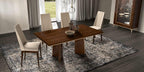 ESF Furniture - Eva 4 Door Buffet with Mirror in Walnut - EVABUFFET-MIRROR