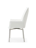 ESF Furniture - 9087 Dining Table 7 Piece Dining Room Set in White - 9087TABLEWHITE-7SET