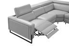 ESF Furniture - 2787 Sectional w/ recliners in Light Grey - 2787SECTIONAL