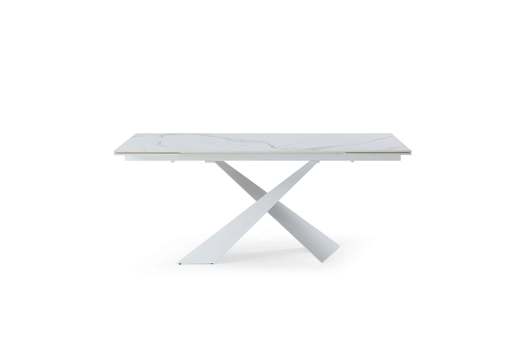 ESF Furniture - 9113 Dining Table 3 Piece Dining Room Set - 9113DTWHITE-3SET