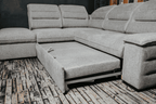 ESF Furniture - Oliver Sectional w/ Bed and Storage in Gray - OLIVERSECTIONAL