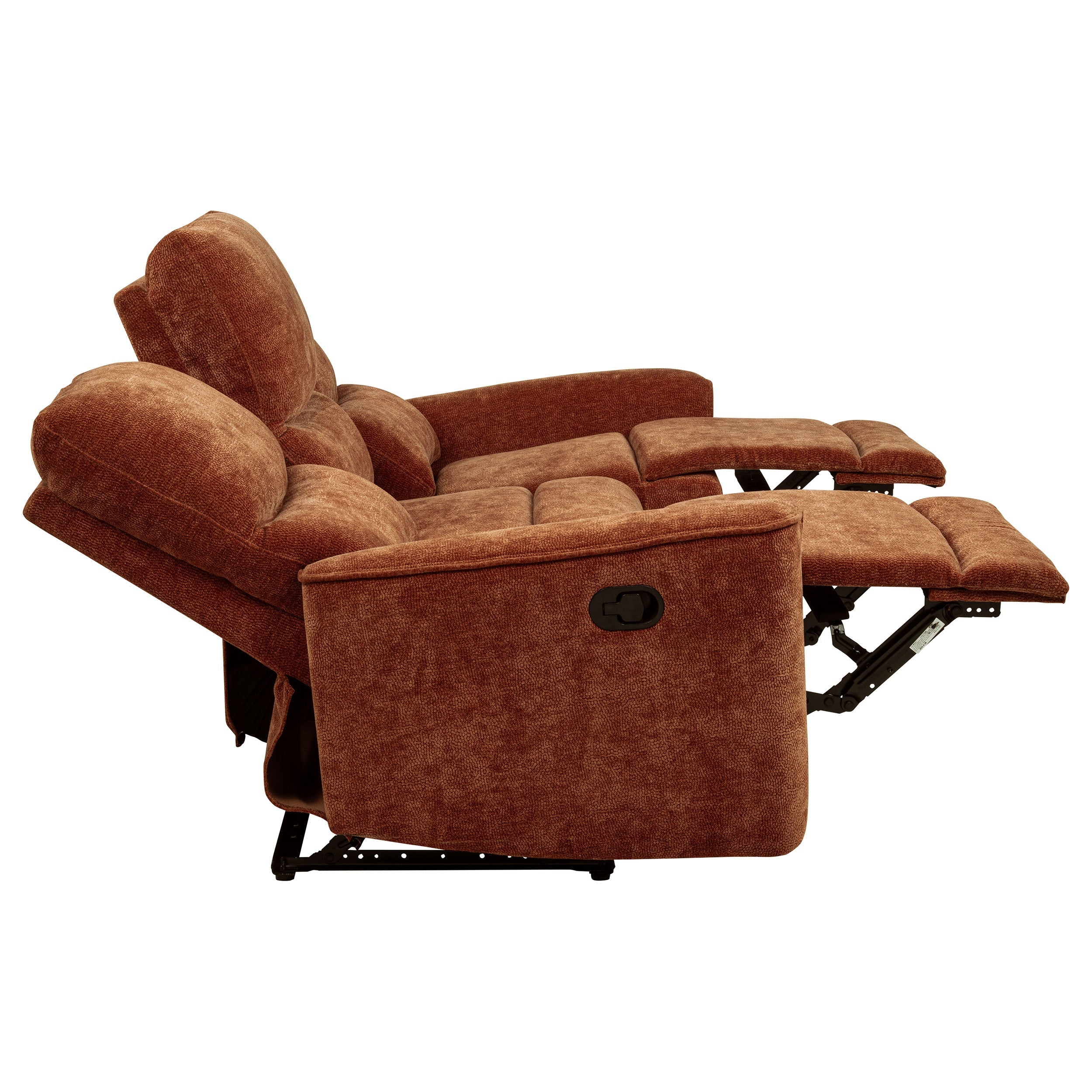 Navarro 2-piece Upholstered Reclining Sofa Set Orange
