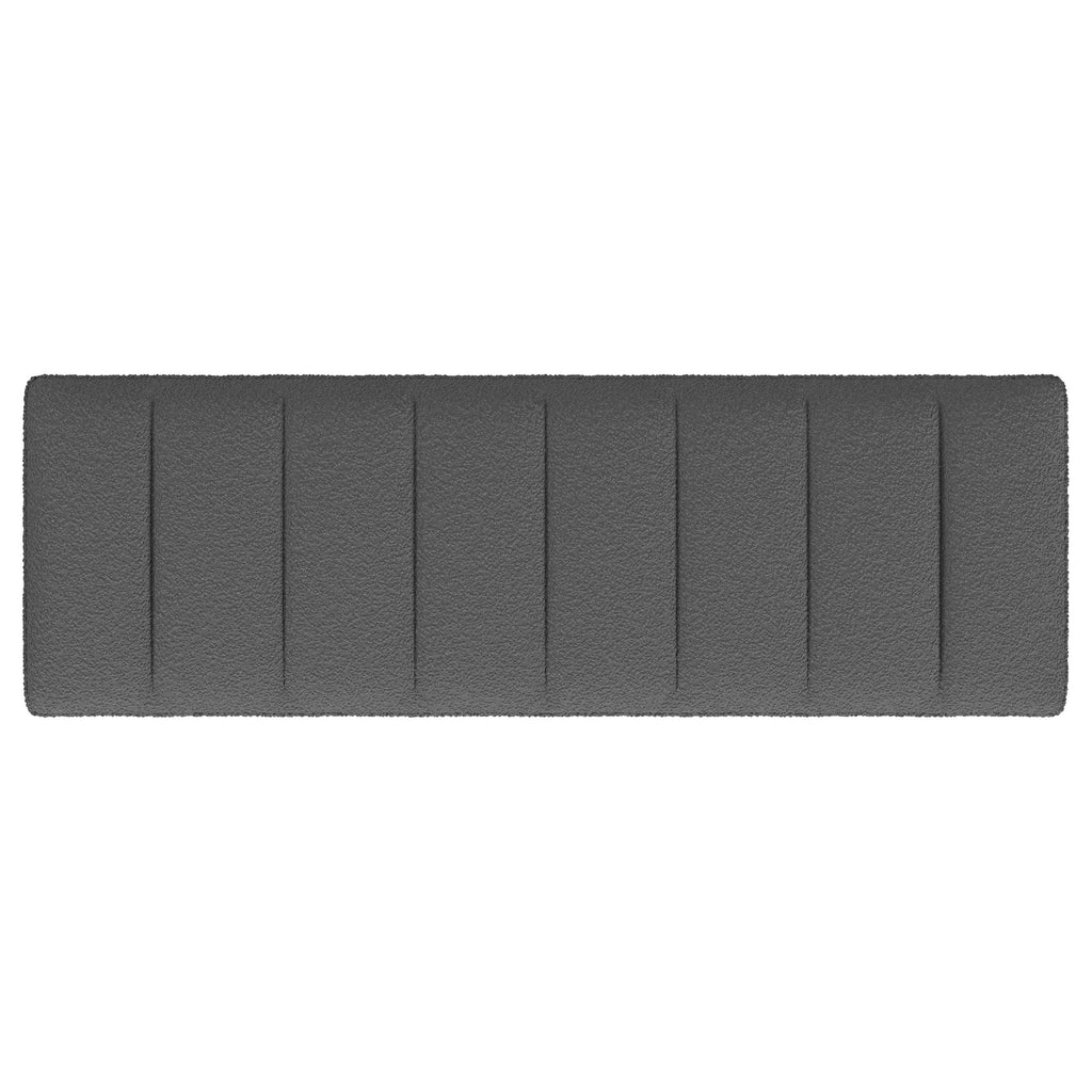 Mesa Boucle Upholstered Tufted Accent Bench Charcoal