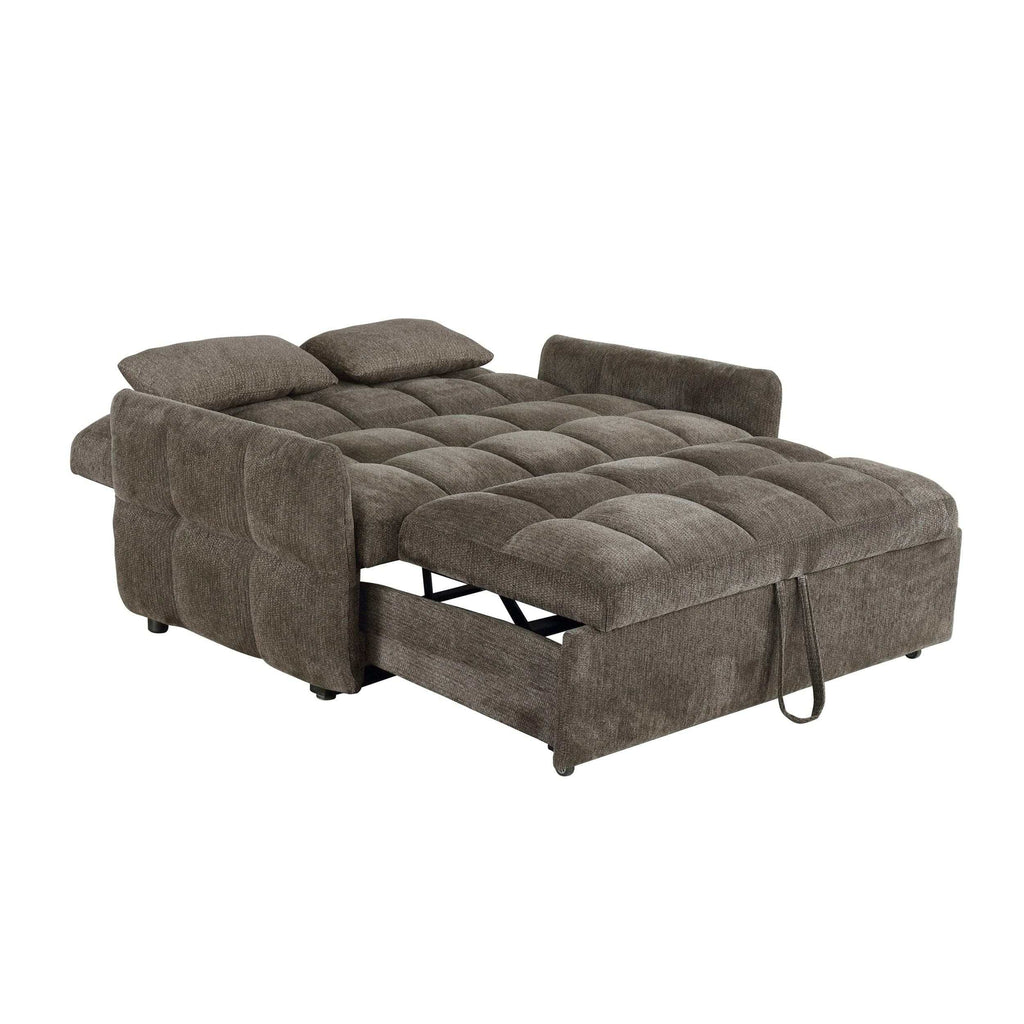 Cotswold Upholstered Convertible Sleeper Sofa Bed Dark Grey