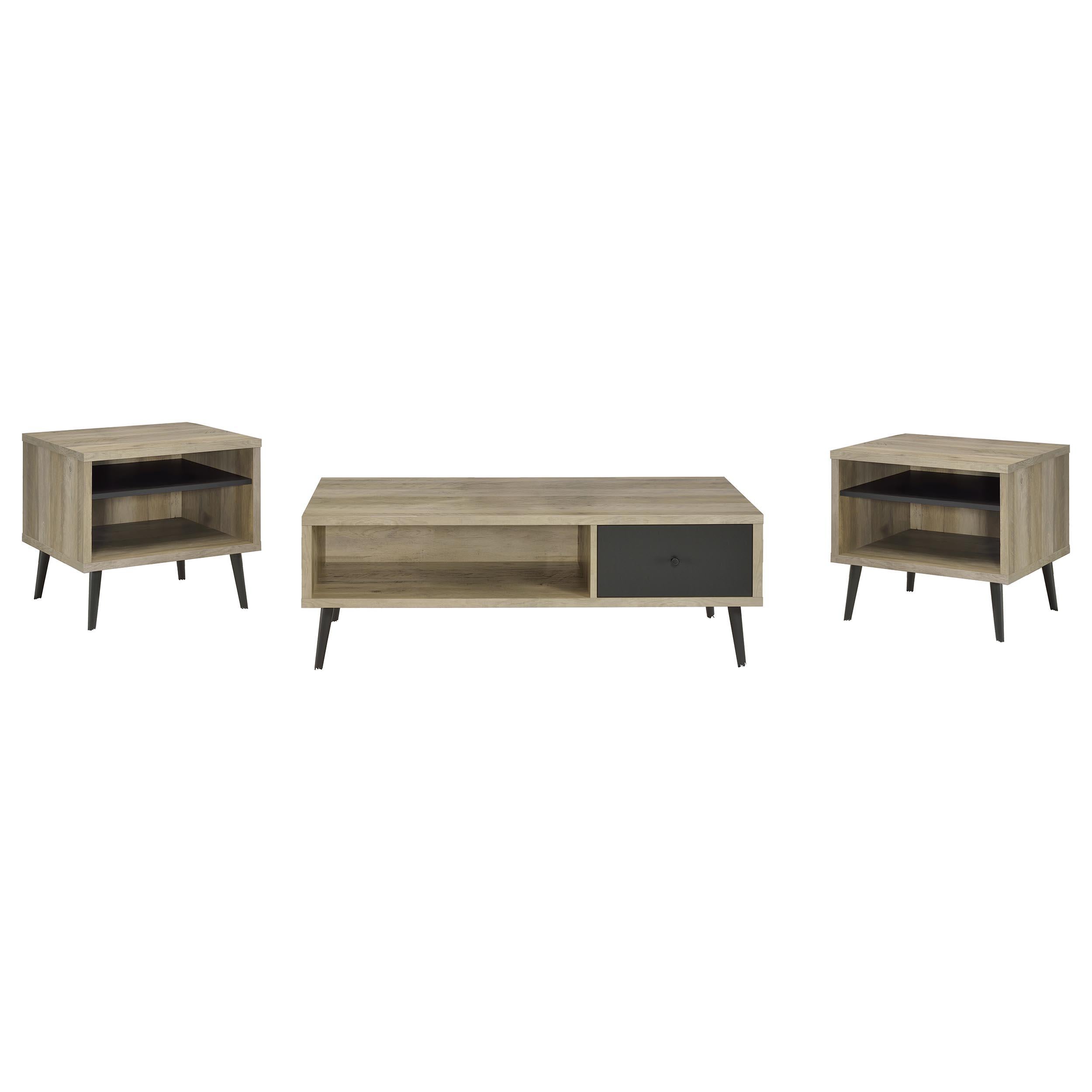 Welsh 1-drawer Engineered Wood Coffee Table Distressed Pine