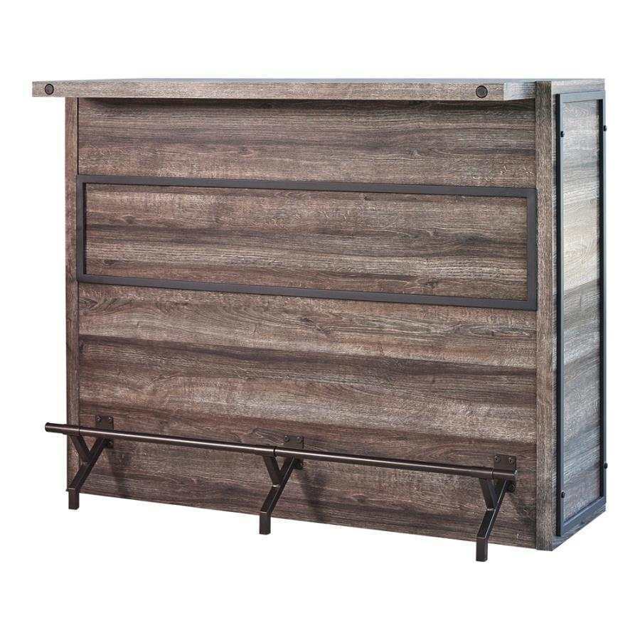 Joe 5-shelf Composite Wood Home Bar Wine Cabinet Aged Oak