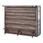 Joe 5-shelf Composite Wood Home Bar Wine Cabinet Aged Oak