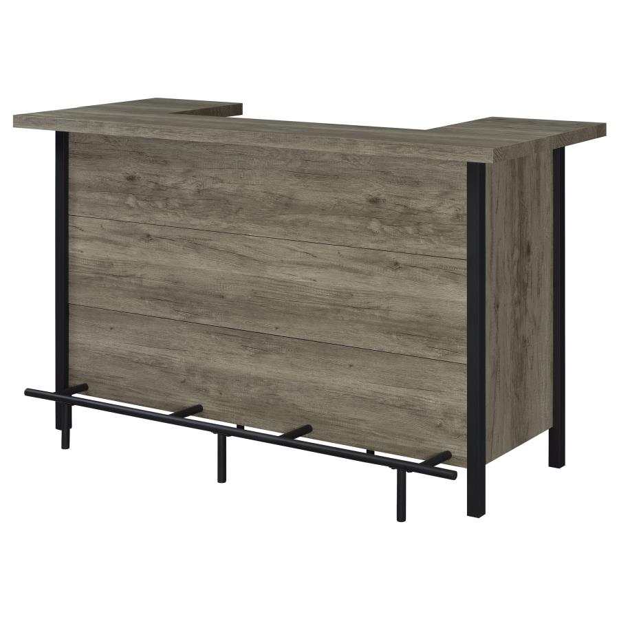 Bellemore Freestanding Home Bar Wine Cabinet Grey Driftwood