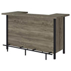 Bellemore Freestanding Home Bar Wine Cabinet Grey Driftwood