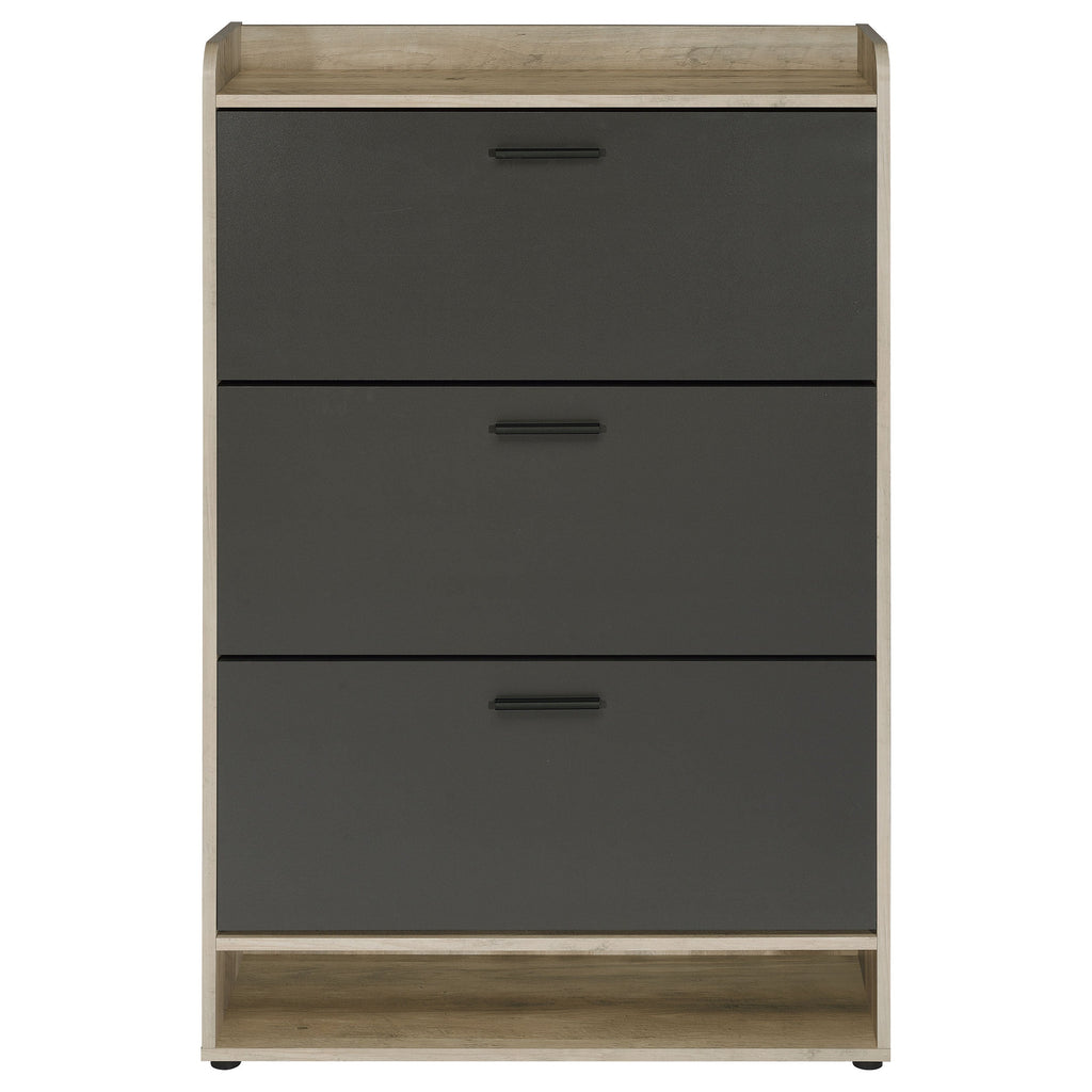 Denia 3-tier Engineered Wood Shoe Cabinet White