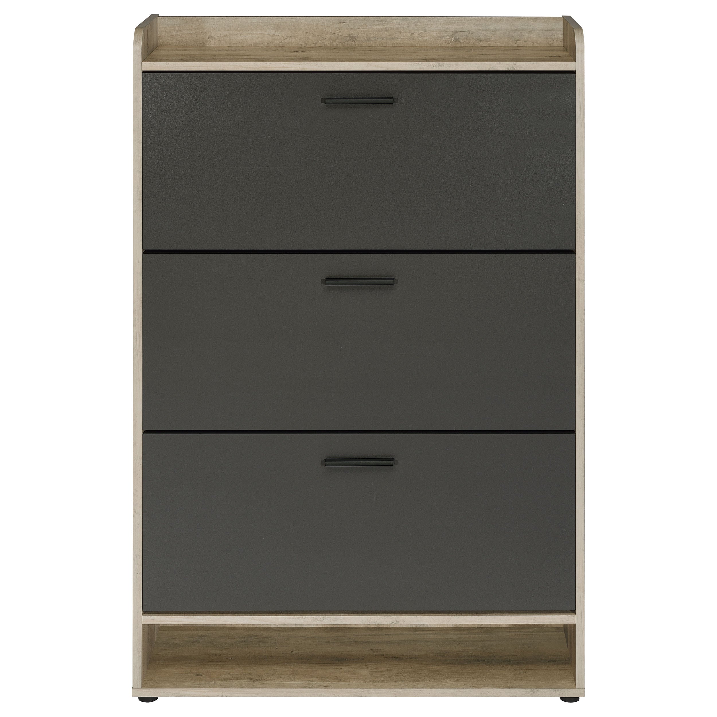 Denia 3-tier Engineered Wood Shoe Cabinet White