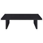 Max Rectangular Engineered Laminate Coffee Table Black