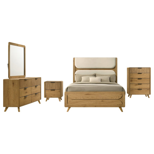 Bennett 4-piece Eastern King Bedroom Set Light Oak