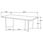 Tyler 80-inch Solid Wood Dining Table Mango Brown