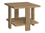 Dawn Square Engineered Wood End Table Mango Brown