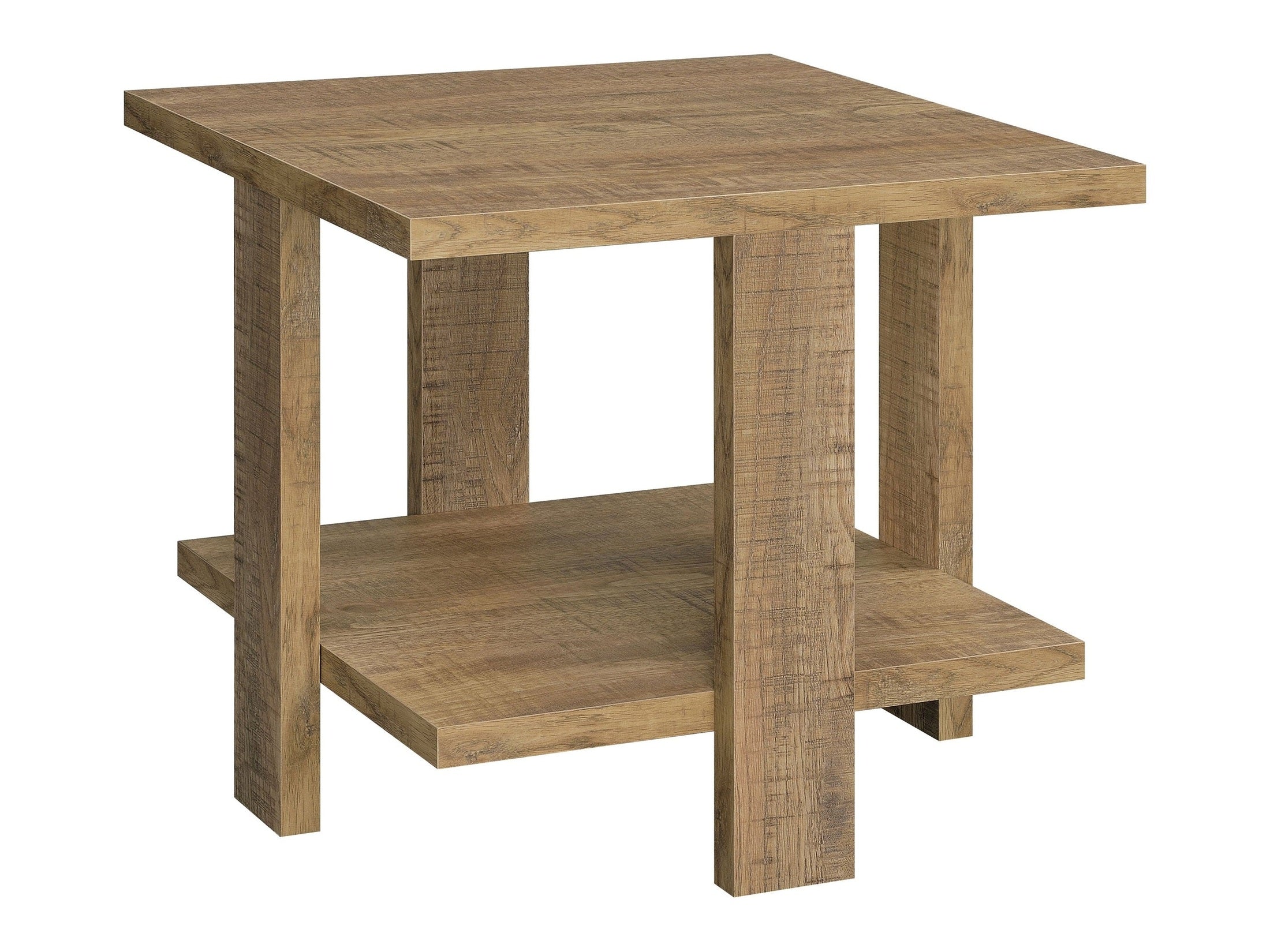 Dawn Square Engineered Wood Coffee Table Mango Brown
