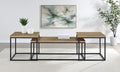 Straden 3-piece Engineered Wood Coffee Table Set Mango and Black - 700144