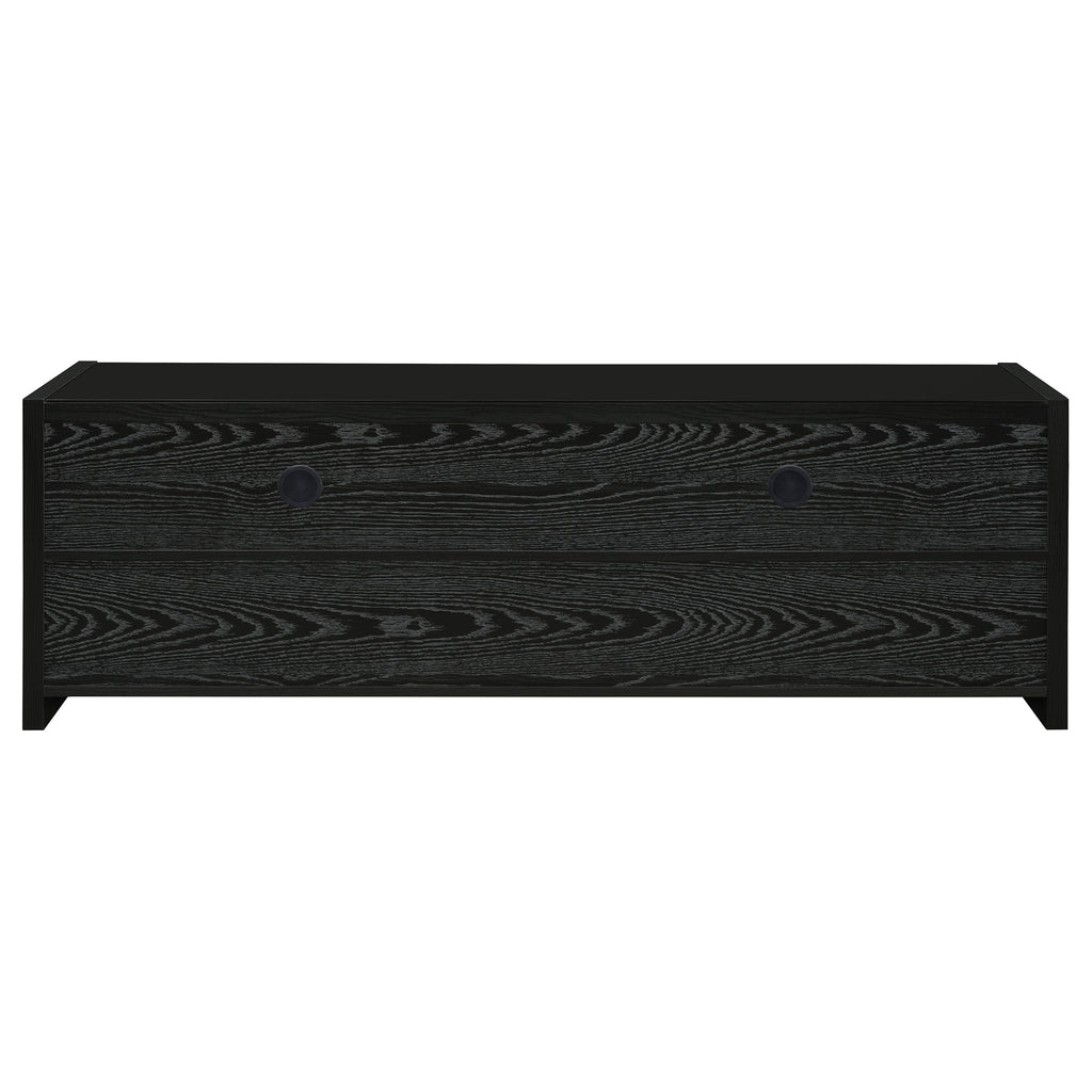 Alton Black Oak 3 Drawer TV Console 62″