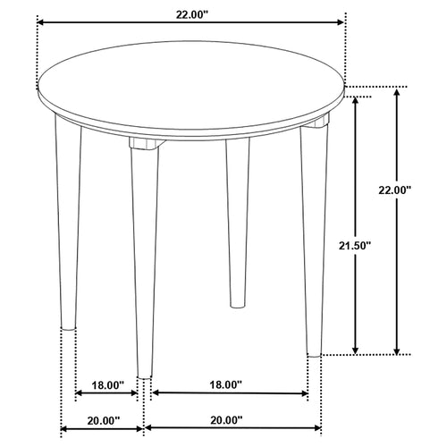 Aldis White / Natural End Table