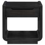 Leandro 3-piece Wood Coffee and End Table Set Burnished Black