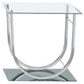 Alfie Chrome U Shaped End Table