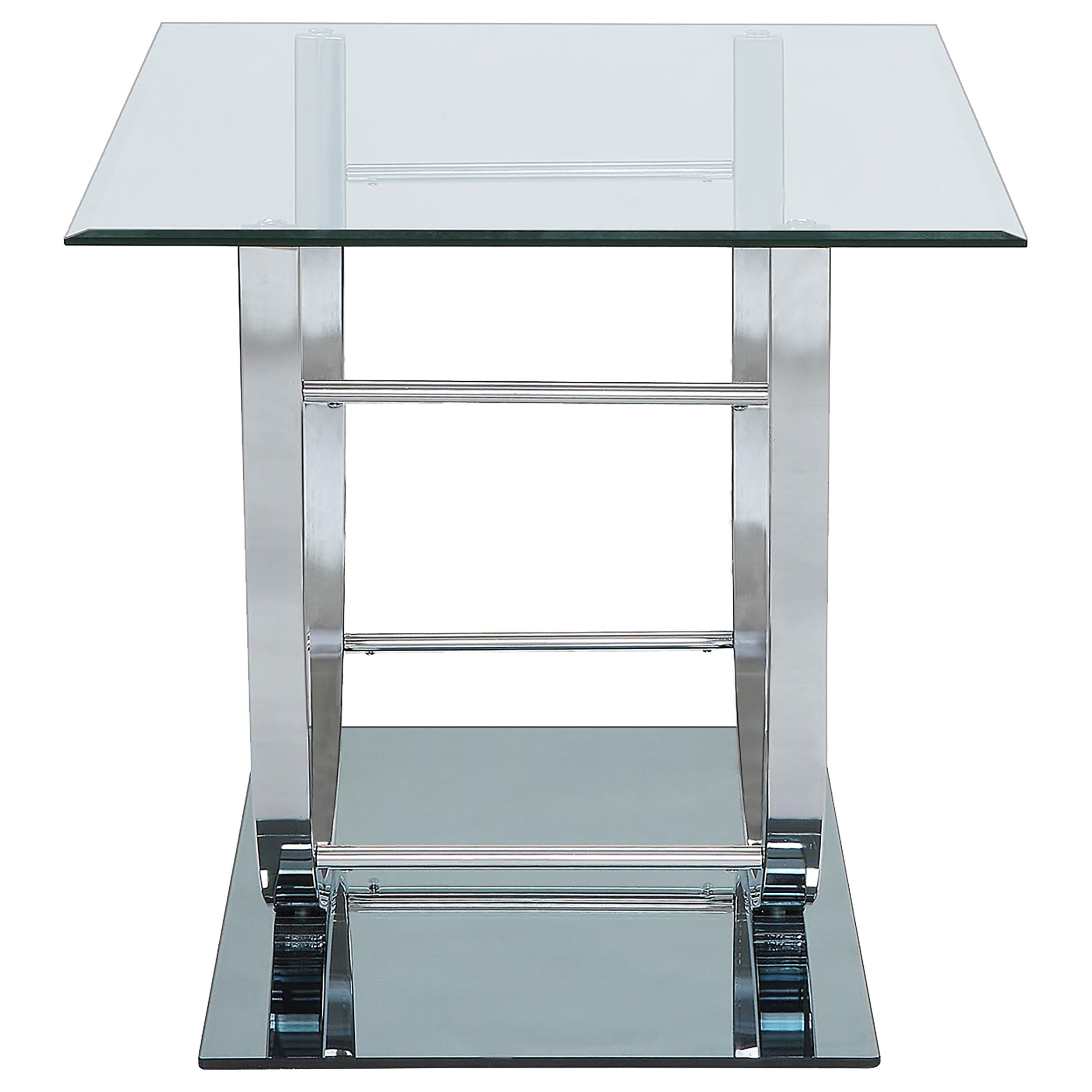 Alfie Chrome U Shaped End Table