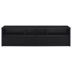 Rutland 78-inch 3-drawer TV Stand Media Console Black