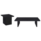 Max Rectangular Engineered Laminate Coffee Table Black