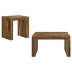 Odilia Square Solid Wood Coffee Table Auburn