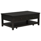 Concord 2-drawer Rectangular Coffee Table Distressed Java - 710578