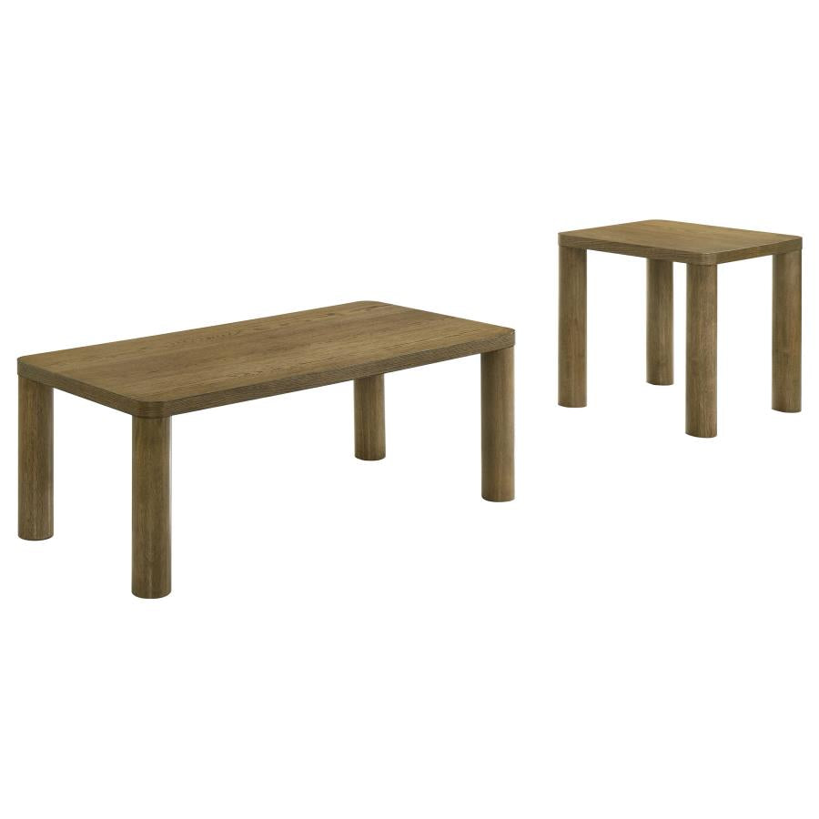 Castlewood Engineered Wood Cocktail Coffee Table Brown Oak
