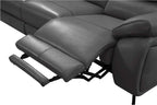 ESF Furniture - 2934 Sofa w/ 2 Electric Recliner in Dark Grey - 29343DARK GREY