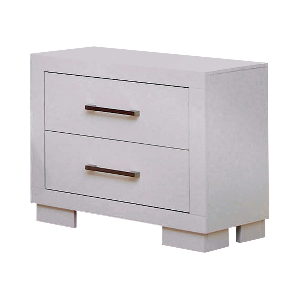 Jessica 4-piece Eastern King LED Bedroom Set Snow White