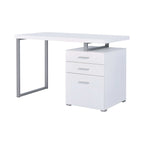 Brennan 47-inch 3-drawer Office Computer Desk White