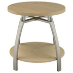 Dacre 3-piece Round Coffee and End Table Set Greige