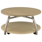 Dacre 3-piece Round Coffee and End Table Set Greige