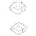 Andore Rose Brass Occasional Table (2pc)