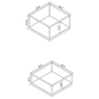 Andore Rose Brass Occasional Table (2pc)