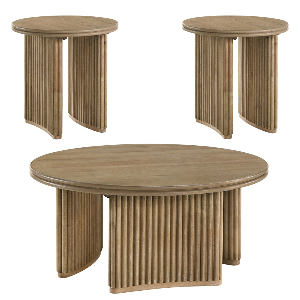 Adina Distressed Round Coffee Table
