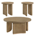 Adina Distressed Round Coffee Table